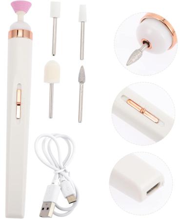 Healeved 2 Sets Nail Polisher Wireless Nail Drill Portable Nail Drill Nail Grinder Drill for Nails Professional Brushless Nail Kits Nail Shaper Electric Plastic White Nail File - Buy Online on GoSupps.com
