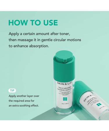 SKIN&LAB Tricicabarrier Calming Ampoule - Daily Facial Serum for Sensitive Oily Acne-Prone Skin with Centella Asiatica & Tea Tree - 1.18 Fl Oz - International Shipping Available - Buy Online on GoSupps.com