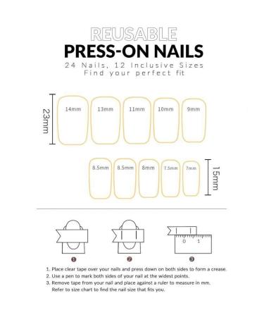 Buy Mouyouglow Press on Nails - Short Squared Nude Rosa White French with Gold Glitter & Glossy Finish | Artificial Fingernails with Glue - Perfect Nail Art FA4 - Buy Online on GoSupps.com