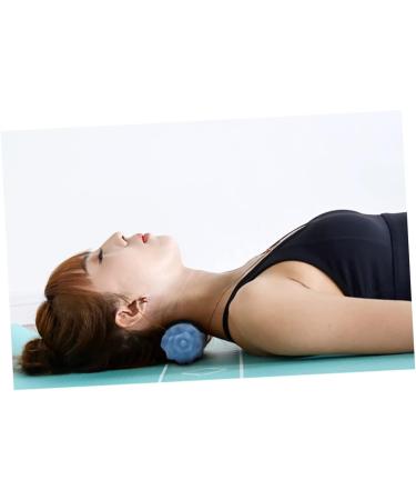 Tovinanna Double Massage Foot Balls - Silicone Acupuncture Gauge for Muscle Relief | Fitness & Yoga Tool - 15x6cm Blue - Buy Online on GoSupps.com