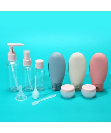 LIGUSTRUM Set with Storage Bag Travel Size Empty Containers for Liquids Creams Lotions Bottle Squeeze Tube - Buy Online on GoSupps.com