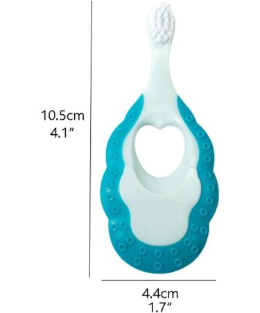 Soft Toddler Toothbrush Set - Extra Soft Bristles for Kids 1-6 Years - Easy Grip Manual Toothbrushes in Blue (Pack of 2) - Buy Online on GoSupps.com