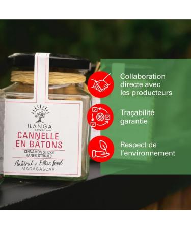 Cinnamon Sticks 50g - Ilanga Nature - Madagascar - Buy Online on GoSupps.com