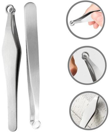 Beatifufu Stainless Steel Nasal Hair Clips - 2-Pack Nose Hair Trimmer for Men | Durable Hair Remover & Grooming Tool - Buy Online on GoSupps.com