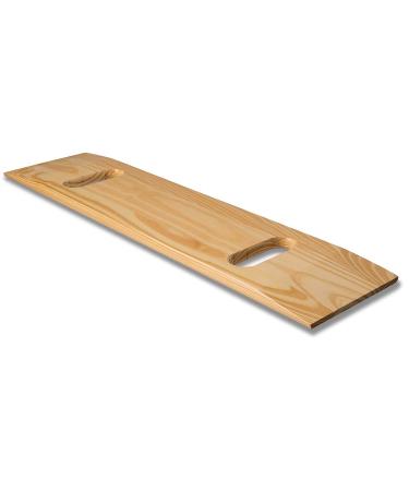 DMI Transfer Board and Slide Board, FSA Eligible, Made of Heavy-Duty Wood for Patient, Senior and Handicap Move Assist and Slide Transfers, Holds up to 440 Pounds, 2 Cut out Handles, 30 x 8 x 1 30x8x1 2 Handles