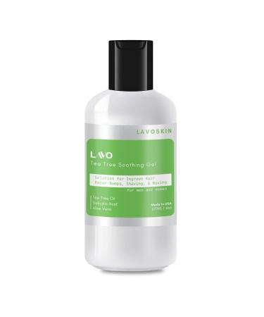 LAVO Tea Tree Gel w/Salicylic Acid - BEST Ingrown Hair Treatment - Razor Bump and Burn Remover - Bikini Lines & Acne - Use After Shaving  Hair Removal  Waxing  Laser  Electrolysis - for Men and Women