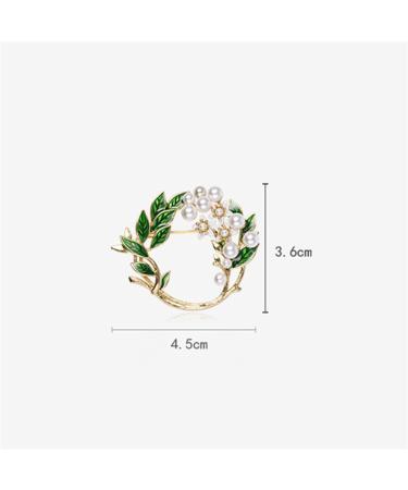 Pin Jewelry Gifts for Women Ladies Fashion Elegant Accessories Gardenia Wreath Brooch Luxury Wedding Banquet Brooch Accessories Brooches & Pins - Buy Online on GoSupps.com