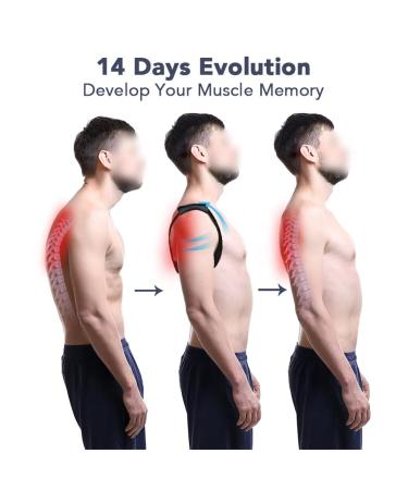 n/a Posture Corrector Adjustable Spine Back Shoulder Lumbar Brace Support Belt Posture Correction Prevent Slouching (Color : Black Size : One size) Handmade Full moon lofty ambition - Buy Online on GoSupps.com