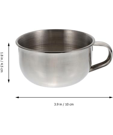 Fomiyes 2PCs Face Cleaning Tool Set - Stainless Steel Bowl & Cup for Safe Foam Cleaning - Convenient & Practical for Men - 10x8.5cm - Buy Online on GoSupps.com