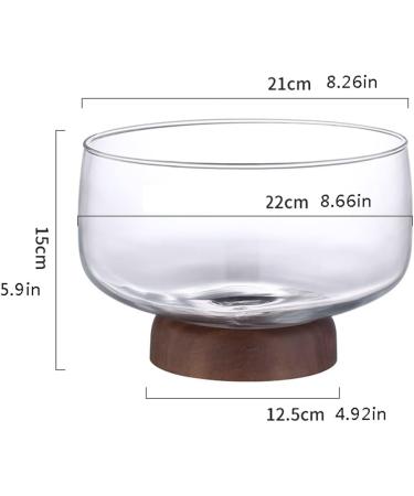 Fruit Bowl Glass Bowls Set for Kitchen Prep Glass Bowls for Dessert Snack Fruit Nuts or Dip Bowls Large Capacity Bowls for Breads - Buy Online on GoSupps.com
