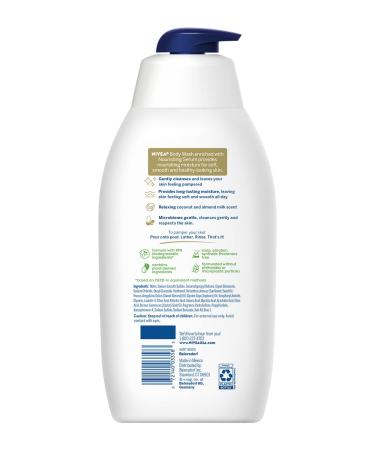 NIVEA Coconut & Almond Milk Moisturizing Body Wash 30 Fl Oz - For Dry Skin - Buy Online on GoSupps.com