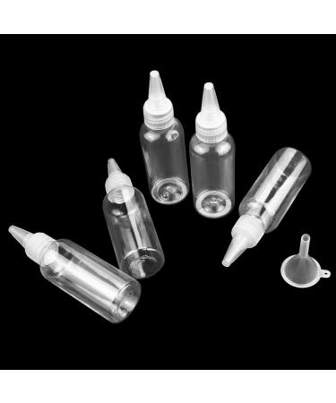 Oopsu 30 Pack 2oz Plastic Bottle Pointed Mouth Cap with Funnels - for Shampoo, Lotions, Liquid Soap, Cream - Buy Online on GoSupps.com