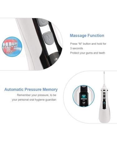 KouRy Cordless Water Flosser | 200ML Water Tank 3 Modes IPX7 Waterproof Portable Teeth Cleaner for Travel & Home - Pink - Buy Online on GoSupps.com