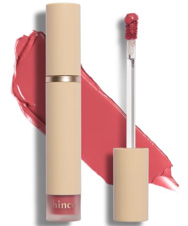 HINCE Slim-Fit Liquid Velvet Lip Tint - Vegan Vibrant & Moisturizing Neutral Blooming Colors - Airy Light Petal Touch Fresh & Weightless Comfort Transfer-Proof No Dryness or Thickness (BLOOMY)