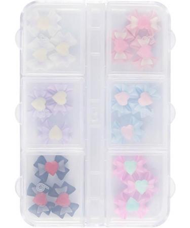 18 Pcs 3D Nail Art Bowknot Nail Charm Jewelry Manicure Decoration Nail Studs Nail Art Accessories Easy To Use Nail Accessories Resin Colorful - Buy Online on GoSupps.com