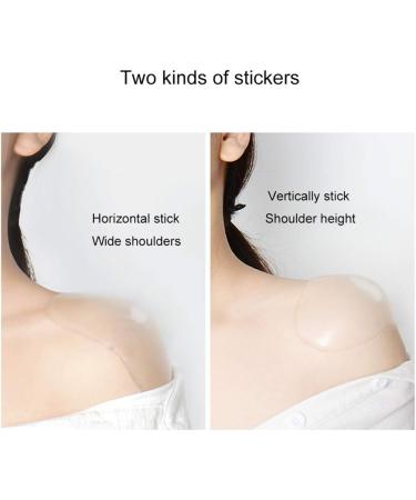 Invisible Shoulder Pads Shoulder Supports Push-Up Silicone Adhesive Enhancer Breathable Anti-Slip Reusable Man Women Narrow Shoulders Sponge Magic Soft Cushion Breast Petals 1 Pair (C) - Buy Online on GoSupps.com