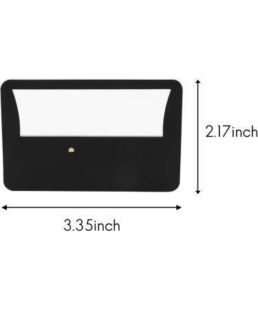 Ghulumn Credit Card Size 3X Magnifier Bundle Includes 2 Magnifiers Each Magnifier for Reading Has 3X Lens Use As 3X Magnifying Glass with Light or As Reading Magnifier for Menus - Buy Online on GoSupps.com