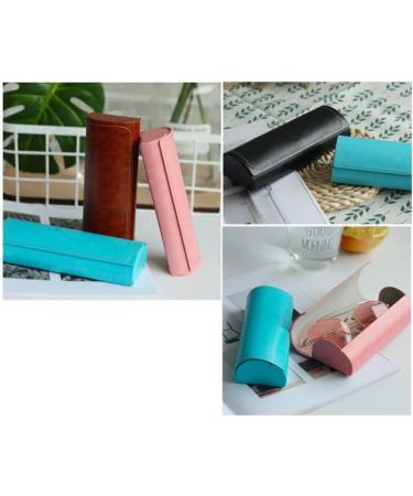 Milisten PU Leather Eyeglasses Case - Portable Reading Glasses Protector & Display Holder for Men & Women - Stylish Blue Eyewear Storage - Buy Online on GoSupps.com