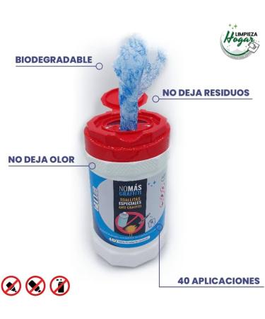 SANIECOL Anti-Graffiti Cleaning Wipes | Removes Markers on Wall | Indoor and Outdoor | Easy Open | No Odor | Urban Furniture and Home - Buy Online on GoSupps.com