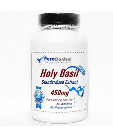 Holy Basil Standardized Extract 450mg // 100 Capsules // Pure // by PureControl Supplements