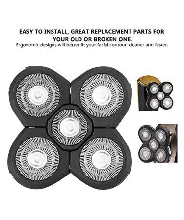 5 Blade Head Shaver Replacement for Men - Electric Beard Shaver Accessory & Grooming Kit - Buy Online on GoSupps.com