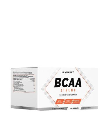 Superset Nutrition - BCAA Xtreme (252 Caps) - BCAA 2:1:1 - Muscle recovery - Rhodiola Rosea enriched amino acids - Pre-workout + Post-workout - L-Leucine L-Isoleucine and L-Valine