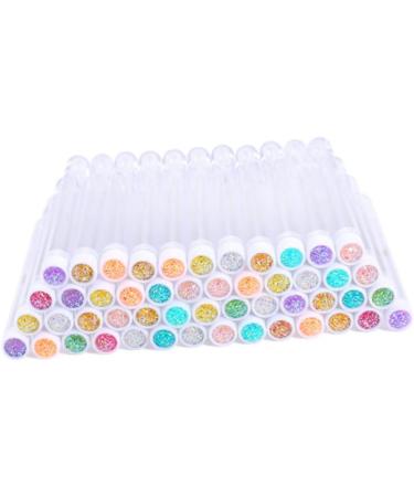 Beavorty Fake Eye Lashes 20 Pcs Hollow with Drill False Eyelashes Clear Mascara Tube Woman Eyelash Brush Mini Lip Brush 11x1.2cmx2pcs Random Colorx2pcs - Buy Online on GoSupps.com
