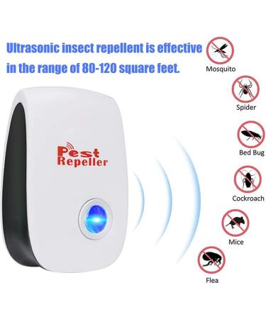 Bestzy Ultrasound Pest Control Repeller - 4-Piece Electronic Insect Defense for Cockroaches Mice & Mosquitoes - Effective International Shipping - Buy Online on GoSupps.com