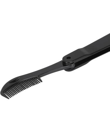 Eyelash Brush Comb Portable Hygienic Plastic Lightweight Reusable Multifunctional Eyebrow Brushes for Makeup (Black) - Buy Online on GoSupps.com