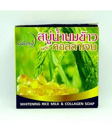 1 x Galong Rice milk soap mixed with collagen for all skin types 150 g.By Naveenana