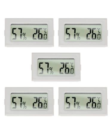 BESPORTBLE 15 pcs Embedded Mini Gauge Indoor Hygrothermograph Temperature Meter LCD Digital Hygroscope Outdoor White 5x3pcs 4.5X2.5cmx3pcs - Buy Online on GoSupps.com