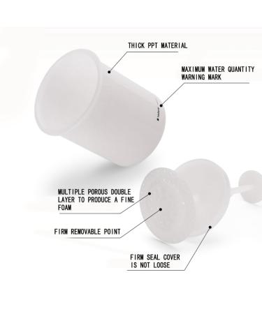 Buy Face Cleanser Foamer - Makeup Wash Bubble Maker Cup | Travel-Friendly Rich Foam Maker - White Tumbler - Buy Online on GoSupps.com