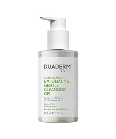 Duaderm Natural Exfoliating & Gentle Cleansing Gel Soothing Exfoliating Face Wash for Normal to Oily Skin 6.8 fl oz (200 mL)