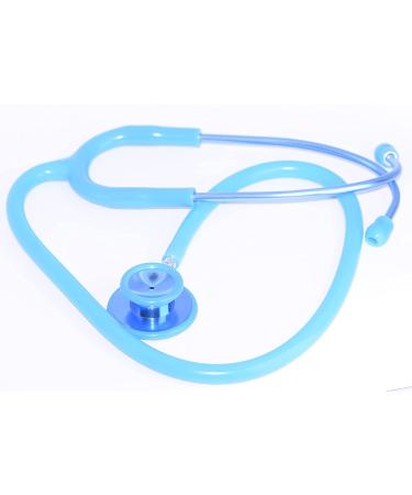 MARLAS Pro Single Head Stethoscope Ideal for EMT Doctor Nurse Vet Medical Student Health Blood Stethoscope Latex Free (Blue)
