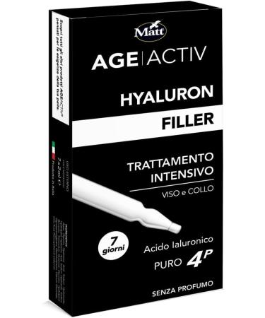 Matt Matt 4P Pure Hyaluronic Acid Face Plumping Shock Treatment Moisturizes and Makes Skin Elastic and Luminous 7 Day Application 7 Pack 3ml Ampoules - Buy Online on GoSupps.com