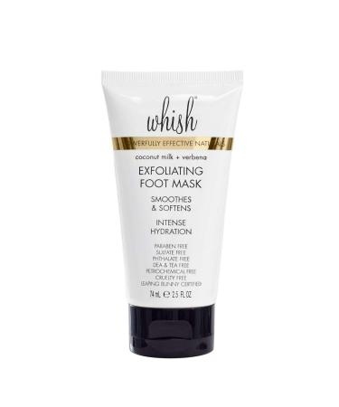 Whish Coconut Milk + Verbena Exfoliating Foot Mask - Smoothes & Softens  Intense Hydration