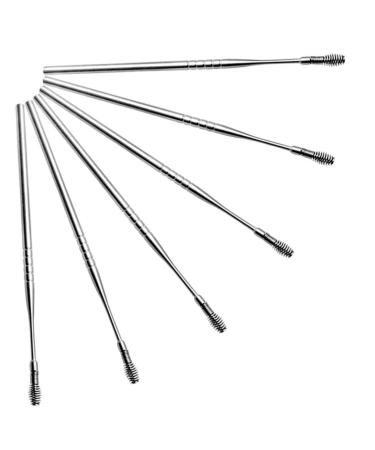 Beatifufu 6pcs Ear Pick Spring Ear Pick Ear Wax Removing Tool Ear Picking Tool Ear Wax Picker Ear Removal Tool Spiral Stainless Steel Silver Ear Wax Clean Tool