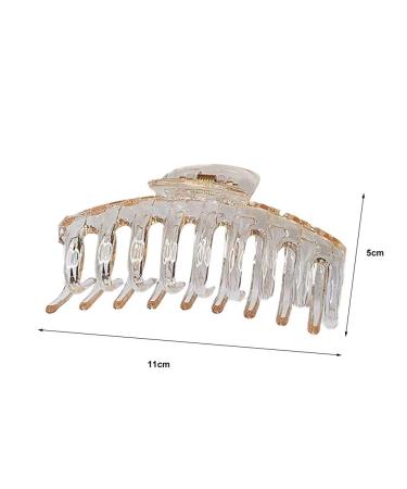 3Pcs/Set Large Tortoise Pattern Hair Claws - Anti-Slip Korean Style Acrylic Clips for Women - Buy Online on GoSupps.com