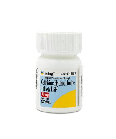 Rising Pharma - Cetirizine HCL 10 mg - Antihistamine Seasonal Allergy Tablets - 100 tablets