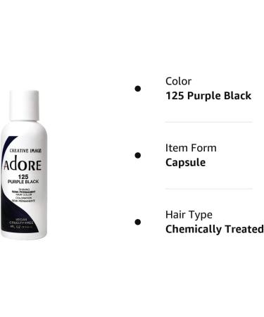 Adore Shining Purple Black Semi Permanent Hair Color 118ml - Pack of 1 - Buy Online on GoSupps.com