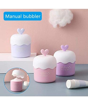 Shiker Foam Bubble Maker - Manual Portable Facial Cleanser Foam Cup in Pink | Optimal Foam for Face Washing & Shower Gel - Buy Online on GoSupps.com