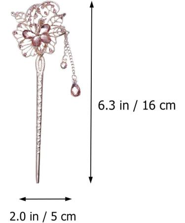 Women Retro Hair Sticks Hair Chopsticks Vintage Ancient Chinese Japanese Hair Sticks Pins Teachers Day for Women ( Soft Red ) - Buy Online on GoSupps.com