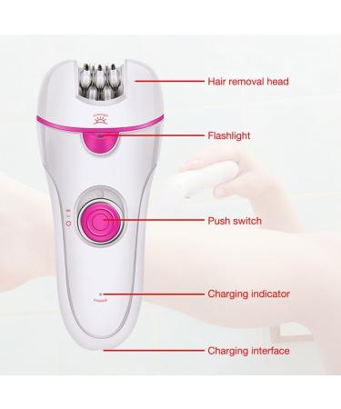 Zoydp 3-in-1 Women's Epilator | Facial Hair Removal with LED Light | Wireless Armpit Bikini & Leg Epilator - Buy Online on GoSupps.com