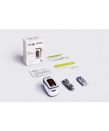 Kinetik Wellbeing Fully Automatic Blood Pressure Monitor - Used by The NHS BIHS & ESH Validated Universal Cuff (22-42cm) & Finger Pulse Oximeter + Oximeter - Buy Online on GoSupps.com