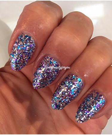 Bluesky GEL NAIL POLISH SILVER GLITTER Blue Purple Multi Glitter CHRISTMAS Sparkle JUST DANCE SP11 UV LED Soak Off 10ml - Buy Online on GoSupps.com