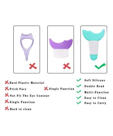 Mascara Eyelash Shield Applicator 3-in-1 Makeup Tool Set (2PCS) | Eyeliner Guide, Eye Shadow Applicator, Eyelash Brush & Comb - Buy Online on GoSupps.com