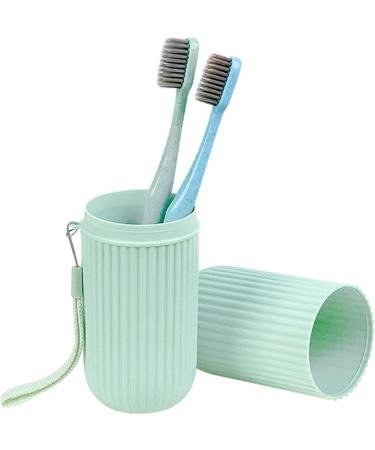 Milageto 6x Travel Toothbrushes Etui | Compact Wash Mug Holder & Easy Travel Containers for Business Trips - Buy Online on GoSupps.com