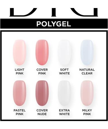 Didier Lab - Polygel Pastel Pink - Strong Nail Gel Builder for Extension - Resistant to Damage - Hard as Acrylic - Strengthener - Long Lasting - For Professional and Beginners - LED Lamp - 30g - Buy Online on GoSupps.com