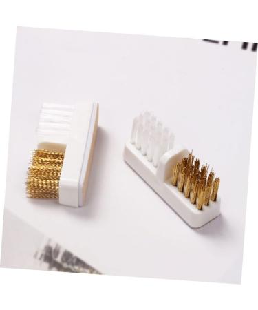 FRCOLOR 2 Sets Grinding Head Cleaning Box Nail Bit Cleaner Nail Bits for Nail Drill Nail Drill Bits Cleaner Wire Brush and Nylon Brush Manicure Supplies Nail Supplies Steel Wire Plastic - Buy Online on GoSupps.com