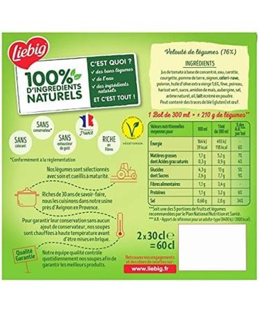 LIEBIG - Pursoup Velout De L gumes Du Soleil Bricks 600Ml - Pack of 4  - Buy Online on GoSupps.com